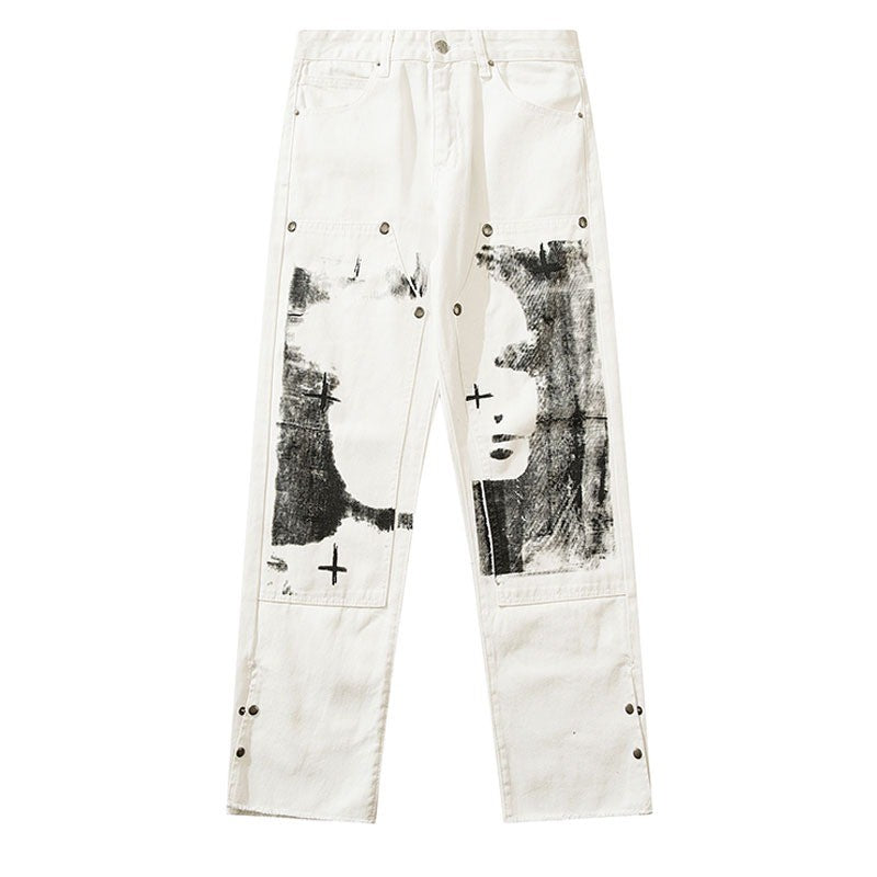 White Cross Jeans