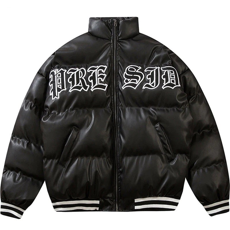 Winter Leather Puffer