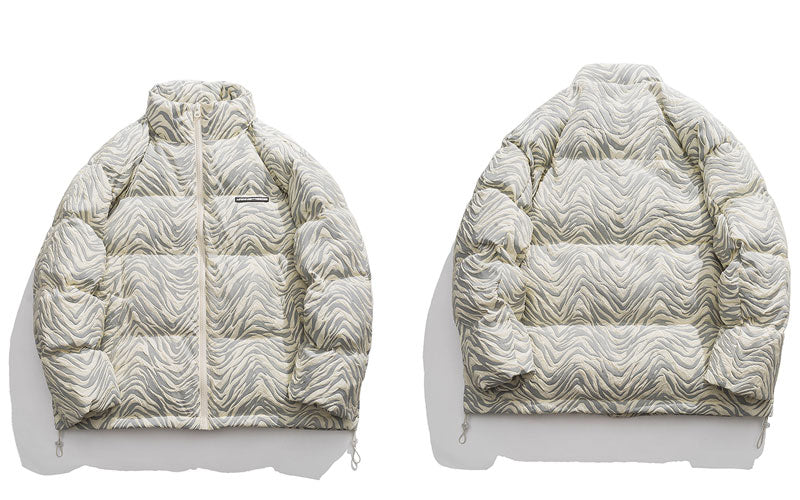 Wavy Puffer Coat