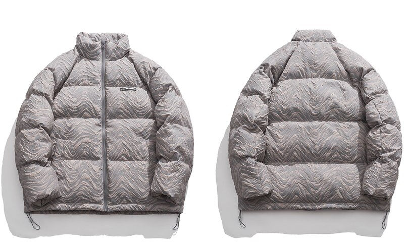 Wavy Puffer Coat