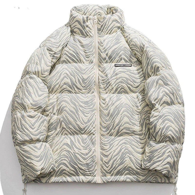Wavy Puffer Coat